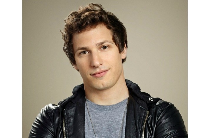 meet andy samberg on the set of the hit show