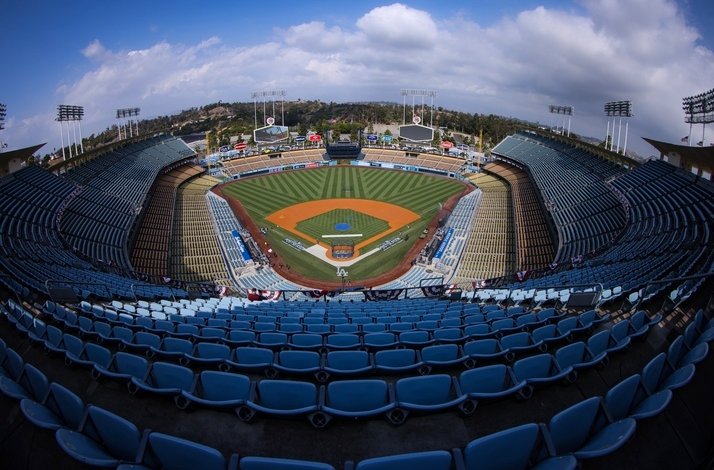 Fish-eye photo of the Dodger Stadium™