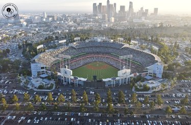 Square up for batting practice at Dodger Stadium