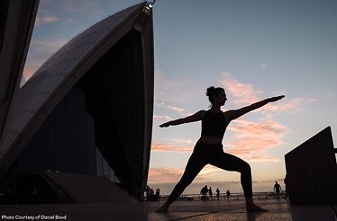 Relax and recharge with a virtual yoga class at the Sydney Opera House