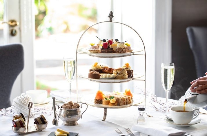 A variety of treats on display for visitors to Hayfield Manor.