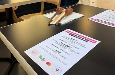 Taste Club with Mastercard Nomo Ramen menu on a table at Nomo