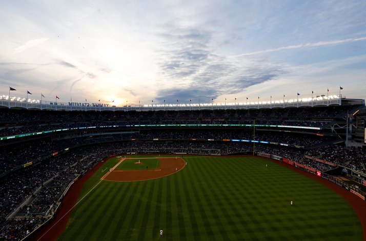 Baseball field of the Yankee Stadium