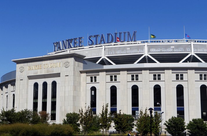 The view of the Yankee stadium.