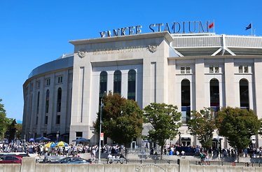 A panoramic view of the Yankee Stadium.