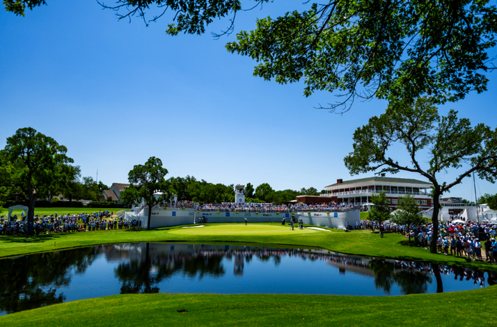 A panoramic view of the Colonial Country Club.