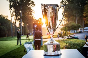 BMW Championship trophy at Bellerive Country Club.