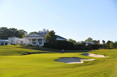 Clubhouse and grounds of the Quail Hollow Club in Charlotte, North Carolina.