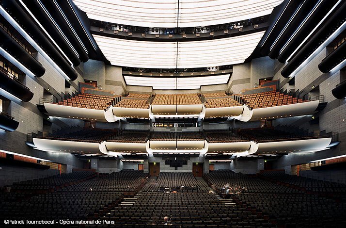 Main auditorium of the Opéra Bastille in Paris, France ©Patrick Tourneboeuf - Opéra national de Paris