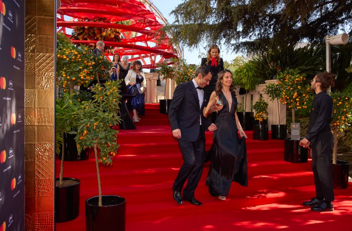 Reporters, photographers and celebrities at Cannes Film Festival Red Carpet.