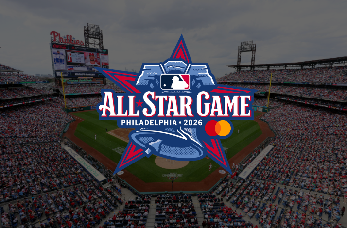 All-Star Game logo with Citizens Bank Park in the background.