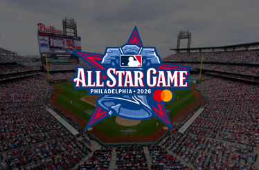 All-Star Game logo with Citizens Bank Park in the background.