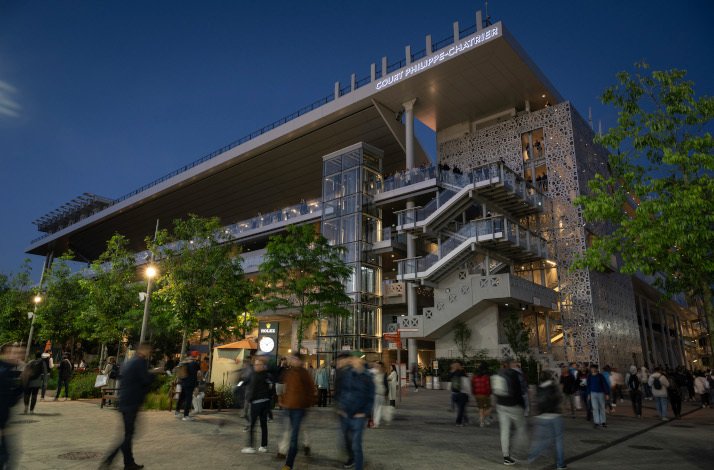 Court Philippe-Chatrier at the Stade Roland Garros.