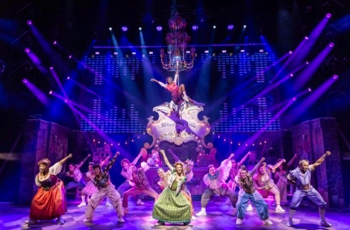 The performance of & Juliet on the scene