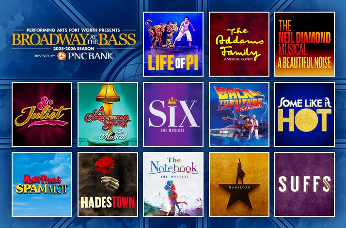 Promotional poster for Touring Broadway shows.