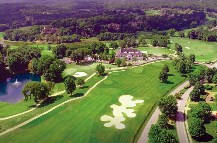 Aerial view of Governors Club in Tennessee.
