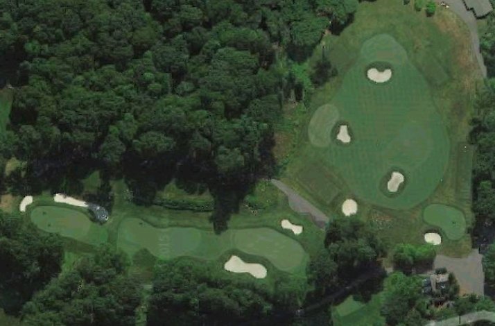 Bird view on GlenArbor Golf Club field.