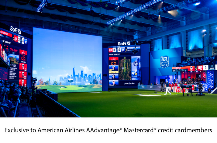 A moment during a match of the TGL (Tomorrow's Golf League) presented by SoFi. 