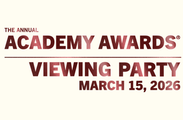 Promotional banner for the Elton John AIDS Foundation's Academy Awards® Viewing Party taking place on March 15, 2026