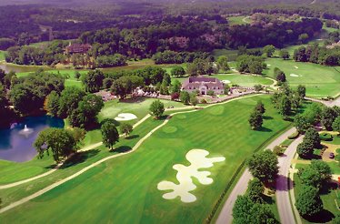 Aerial view of Governors Club in Tennessee.