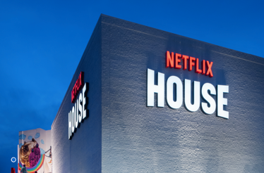 Exterior of  Netflix House.