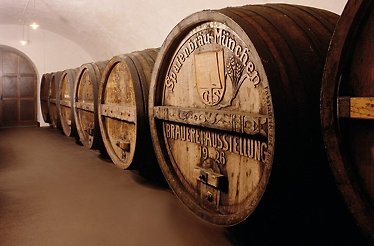 Beer barrel where the Sp​​​​​​​​atenbrauerei brewery stores their production