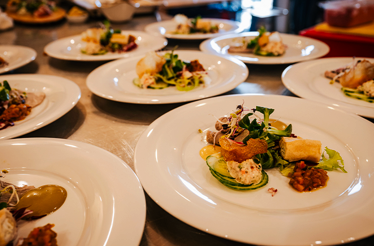 Several authentic Austrian meals served at Kitzbühel.