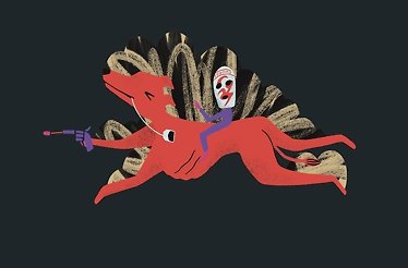 Animation poster of the preshow package for ANIMALS at Dublin's Abbey Theatre