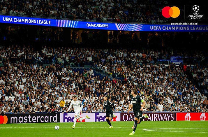 Image from a match Real Madrid FC versus Juventus during UEFA Champions league.