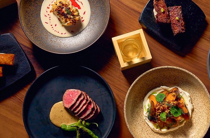 A selection of Japanese-inspired dishes from Uchiko restaurant.