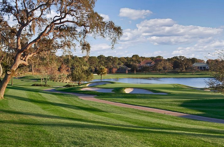 A golf course at the Arnold Palmers Bay Hill Club and Lodge.