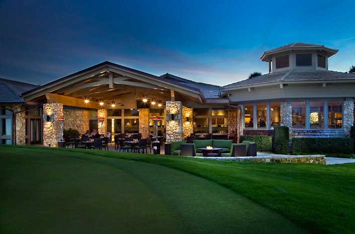 This image shows the clubhouse at Arnold Palmer's Bay Hill Club and Lodge in Orlando, Florida.