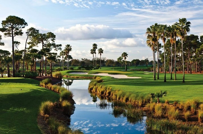 A view of the Champion Course at the PGA National Resort in Palm Beach Gardens, Florida.