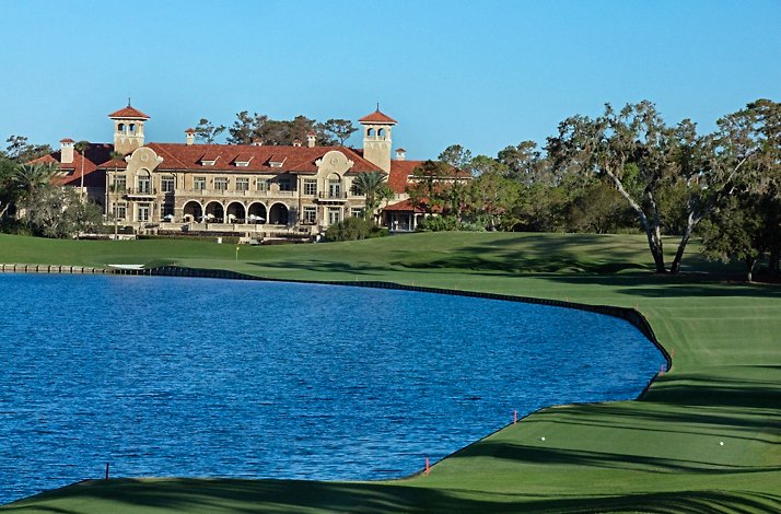 This is the clubhouse at TPC Sawgrass in Ponte Vedra Beach, Florida, famous for hosting THE PLAYERS Championship.
