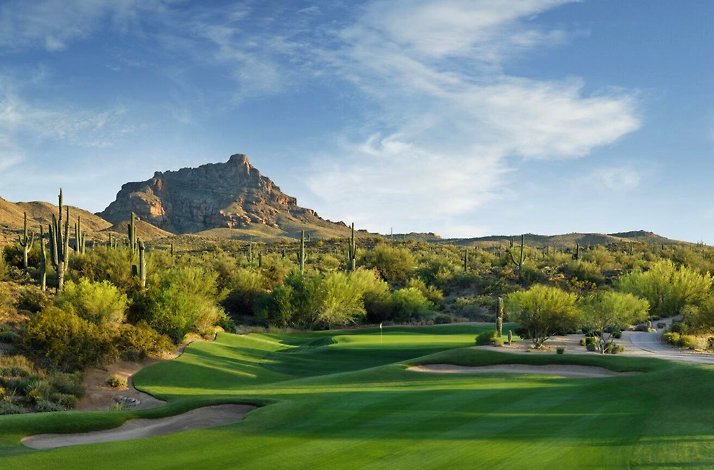 A view of the Saguaro Course at the We-Ko-Pa Golf Club in Scottsdale, Arizona.
