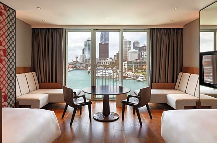 Harbourside hotel room at the five-star Park Hyatt for two people.