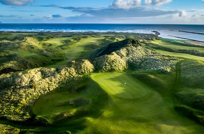 View at the hills of Royal Portrush Golf Club.