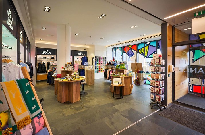 A view of the shop in Royal & Ancient World Golf Museum