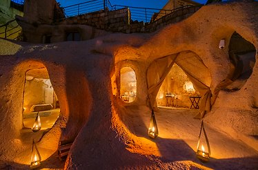 Enjoy a private dinner in an enchanting candlelit cave in Cappadocia