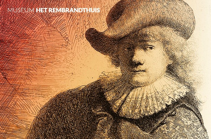 Portrait soft painting of Het Rembrandthuis museums