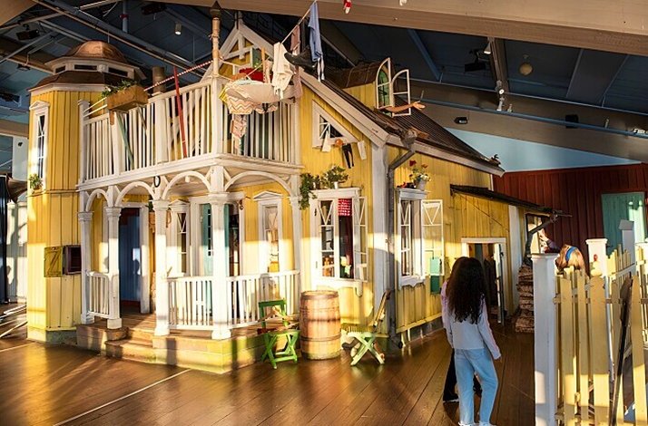 The display of Junibacken exhibition