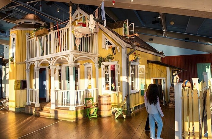 The display of Junibacken exhibition