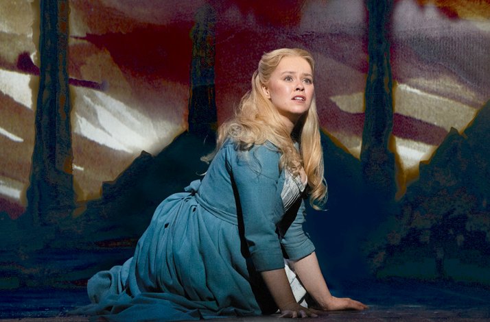 Katie Hall in a performance of the musical Les Misérables
