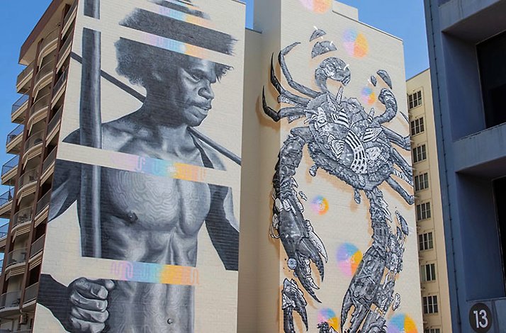 Aboriginal man and Interdimensional Space Crab