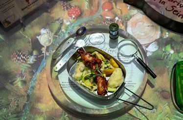 3D tabletop projection as part of an immersive dining experience at Le Petit Chef in Roodepoort, South Africa.