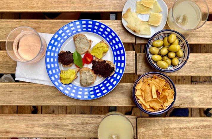 Eat your way through Marseille's oldest district on guided food tour: In Marseille, France A selection of local Marseille's artisan specialties served on the table.