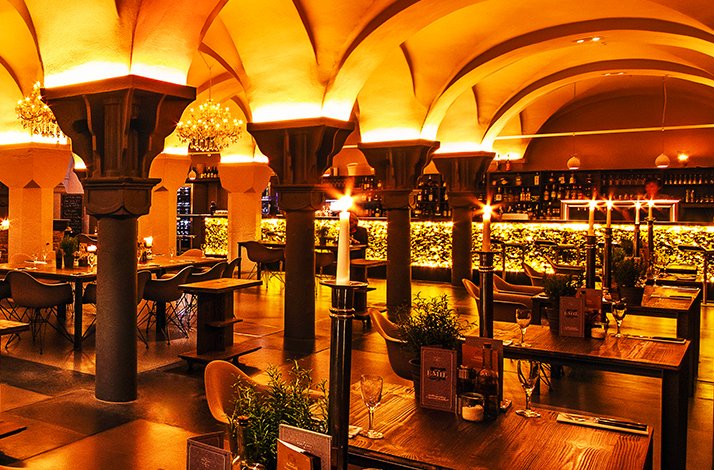 Interior of restaurant EMIL in Dortmund.