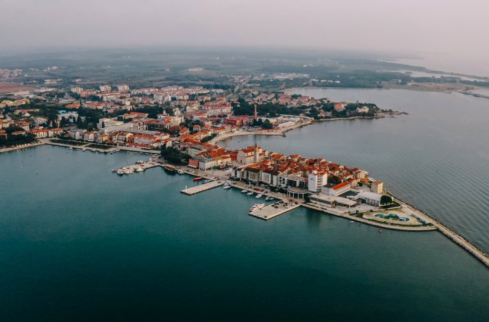A panoramic view of the sea in Croatia.