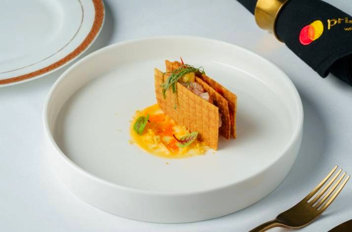 A delightful appetizer from the multi-course tasting menu at LUMA.