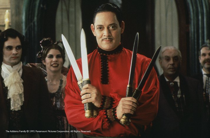 A still from The Addams Family movie. © 1991 Paramount Pictures Corporation. All Rights Reserved.